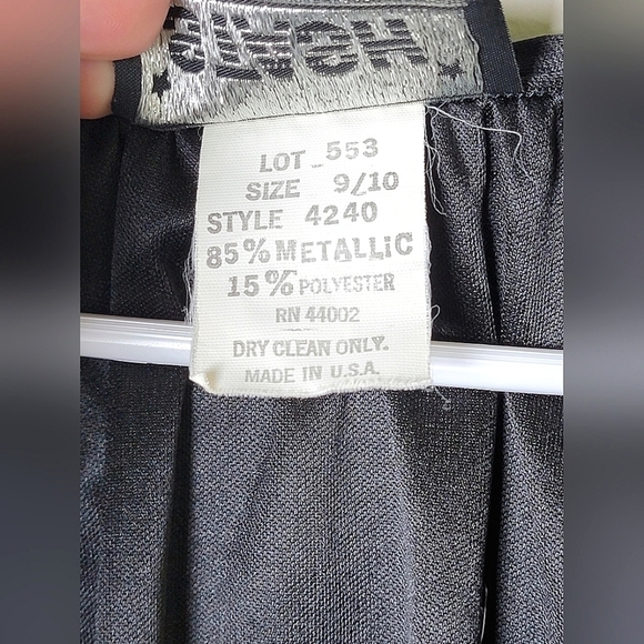 Vintage Stash Glam 70’s Disco Metallic Shimmer Jumpsuit – Sleeveless, Size M/L - Picture 8 of 8